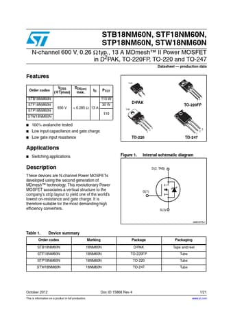  Datasheet Preview Page 1