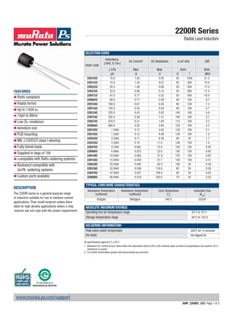  Datasheet Preview Page 1