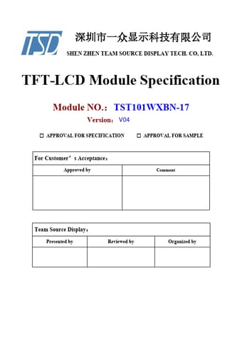  Datasheet Preview Page 1