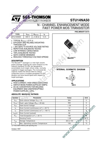  Datasheet Preview Page 1