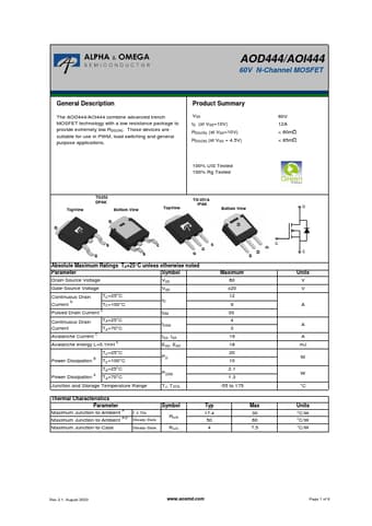  Datasheet Preview Page 1