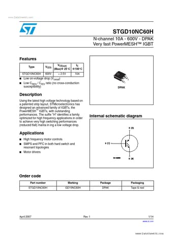  Datasheet Preview Page 1