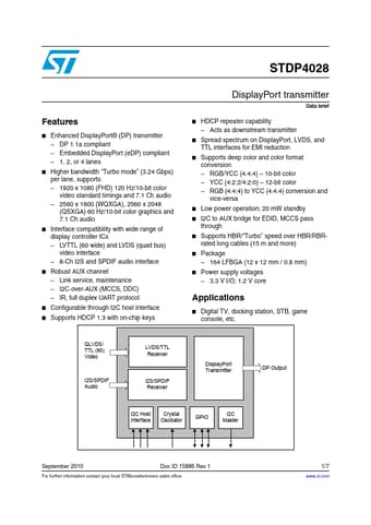  Datasheet Preview Page 1