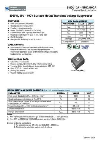  Datasheet Preview Page 1