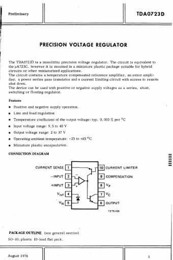  Datasheet Preview Page 1