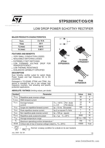  Datasheet Preview Page 1