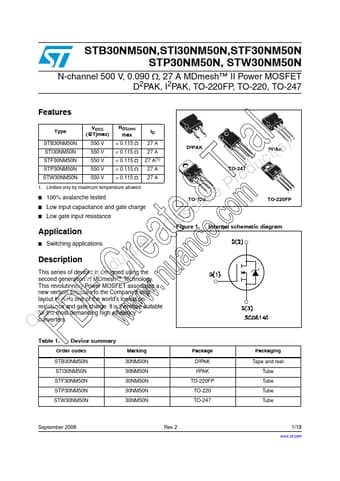  Datasheet Preview Page 1