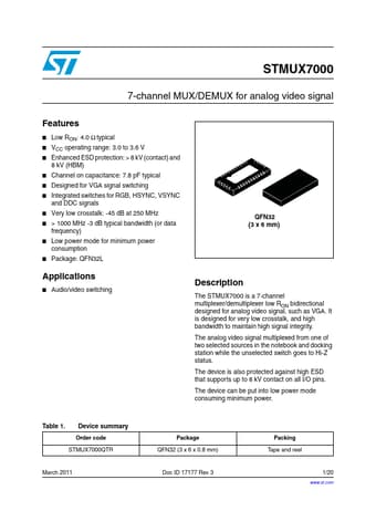  Datasheet Preview Page 1