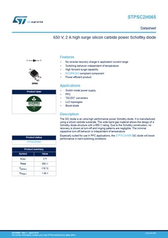  Datasheet Preview Page 1