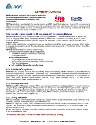  Datasheet Preview Page 1