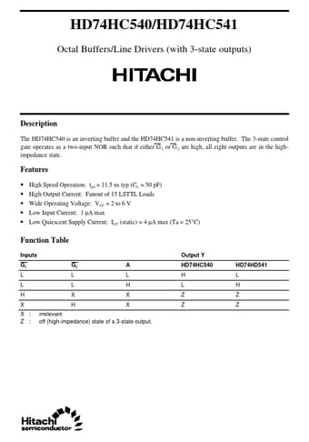  Datasheet Preview Page 1