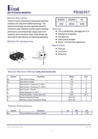  Datasheet Preview Page 1
