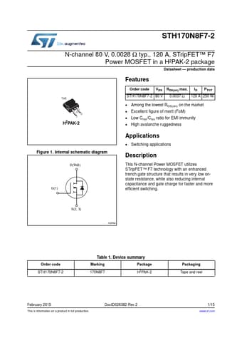  Datasheet Preview Page 1