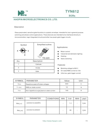  Datasheet Preview Page 1