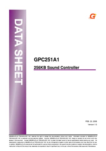  Datasheet Preview Page 1