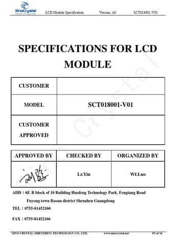  Datasheet Preview Page 1