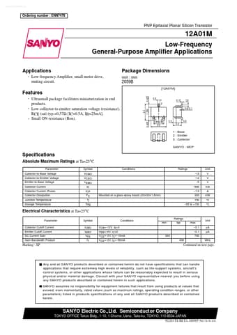  Datasheet Preview Page 1