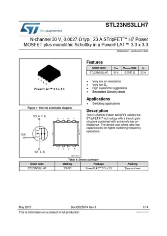  Datasheet Preview Page 1