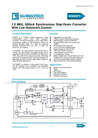  Datasheet Preview Page 1