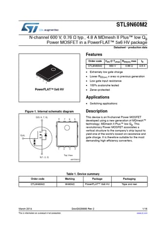  Datasheet Preview Page 1