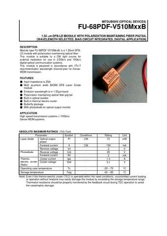  Datasheet Preview Page 1
