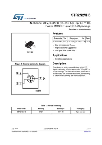  Datasheet Preview Page 1