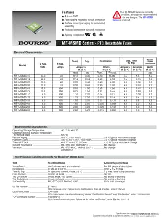  Datasheet Preview Page 1
