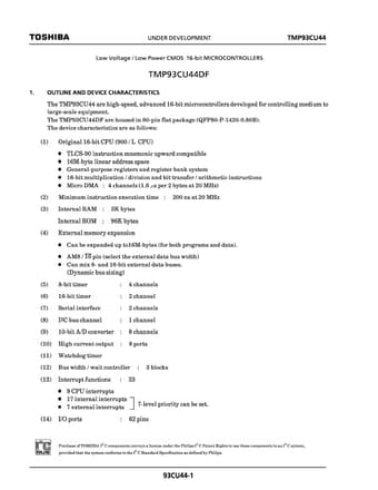  Datasheet Preview Page 1