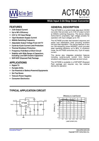  Datasheet Preview Page 1