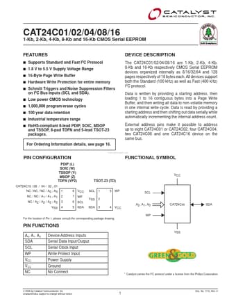  Datasheet Preview Page 1