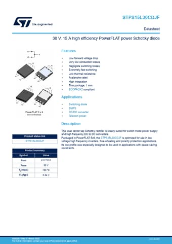  Datasheet Preview Page 1