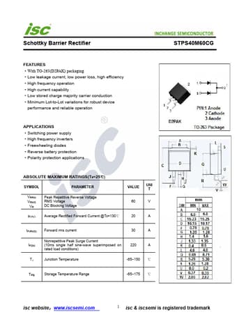  Datasheet Preview Page 1