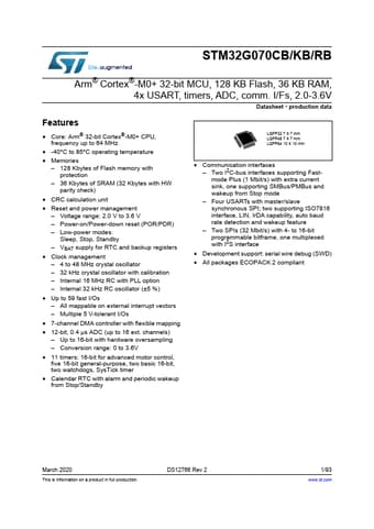  Datasheet Preview Page 1