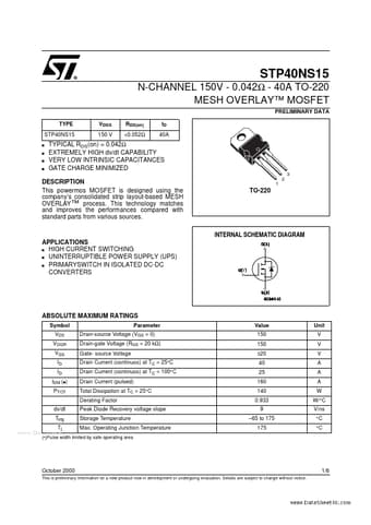  Datasheet Preview Page 1