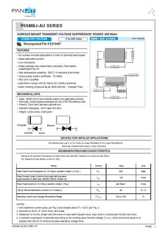  Datasheet Preview Page 1
