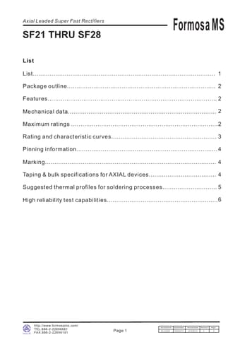  Datasheet Preview Page 1