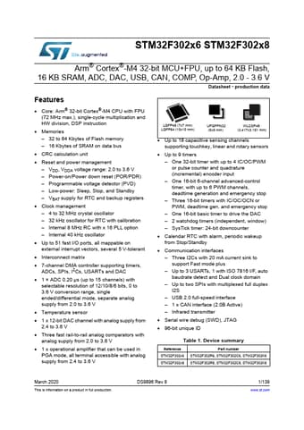  Datasheet Preview Page 1