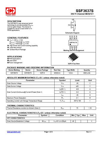  Datasheet Preview Page 1