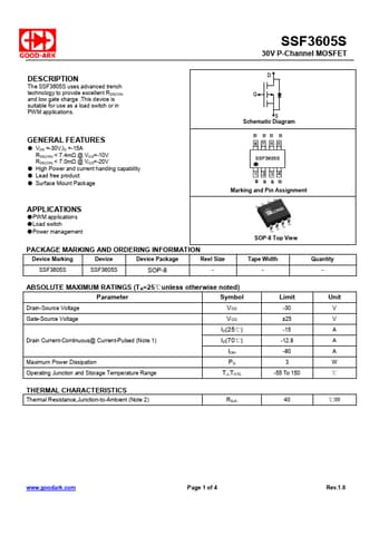 Datasheet Preview Page 1