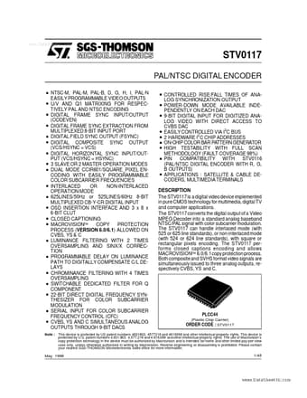  Datasheet Preview Page 1