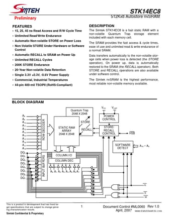  Datasheet Preview Page 1