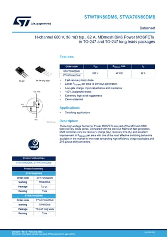  Datasheet Preview Page 1