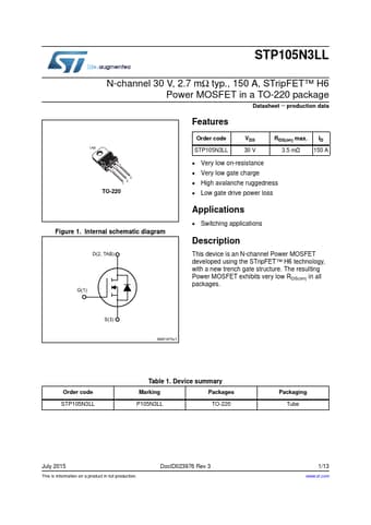  Datasheet Preview Page 1