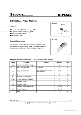  Datasheet Preview Page 1
