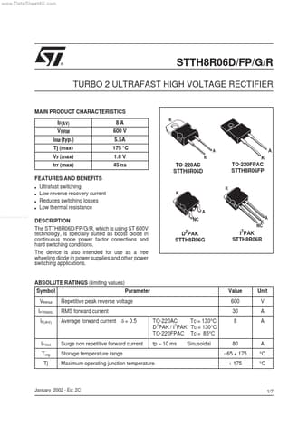  Datasheet Preview Page 1