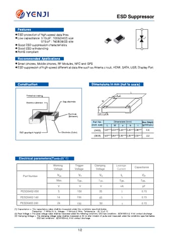  Datasheet Preview Page 1