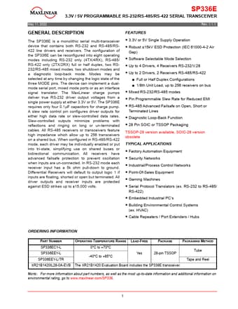  Datasheet Preview Page 1