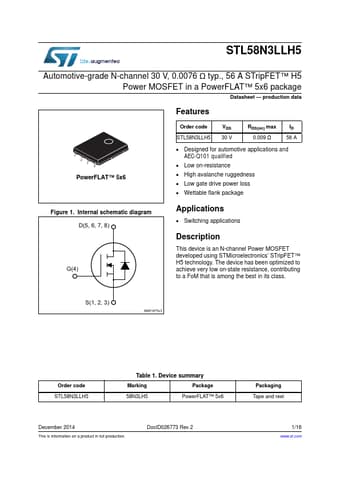 Datasheet Preview Page 1