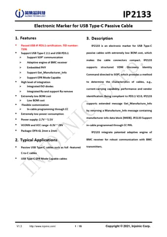  Datasheet Preview Page 1