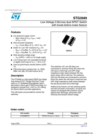  Datasheet Preview Page 1